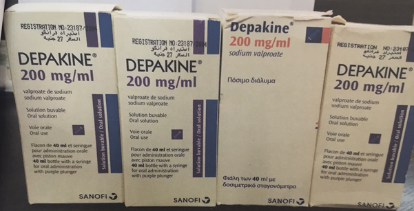 Substandard or falsified versions of Depakine products. Photo: IqPhvC