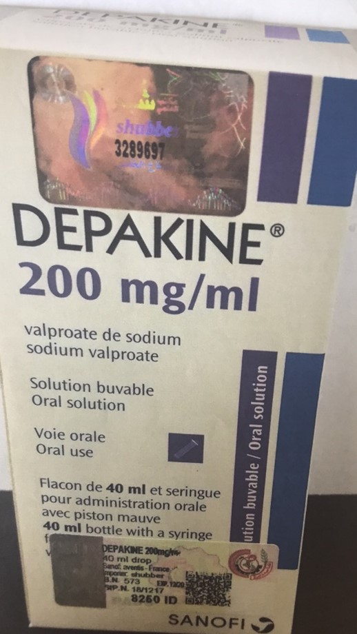 Officially registered Depakine drops. Photo: IqPhvC