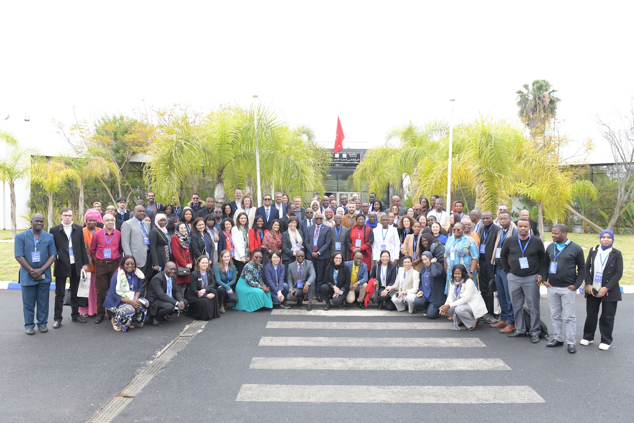 Many minds, one goal. A group photo taken outside the conference centre in Rabat, Morocco